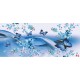 Wallpapers mural gentle butterflies waves blue 2 versions Wallpapers mural gentle butterflies waves blue 2 versions
