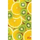 Wallpapers mural citrus oranges and kiwi fruit Wallpapers mural citrus oranges and kiwi fruit