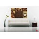 Photo mural collage of coffee and beans Photo mural collage of coffee and beans