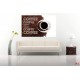 Photo mural Coffee beans composition and inscriptions 2 Photo mural Coffee beans composition and inscriptions 2