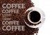 Photo mural Coffee beans composition and  inscriptions 2