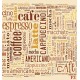 Photo mural lettering with coffee mix Photo mural lettering with coffee mix
