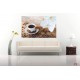 Wallpapers mural cup of coffee with white orchids Wallpapers mural cup of coffee with white orchids