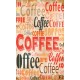 Wall murals art panel with coffee lettering  2 color
