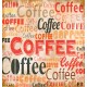 Wall murals art panel with coffee lettering  2 color