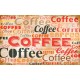 Wall murals art panel with coffee lettering  2 color