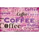 Wall murals art panel with coffee lettering in 2 color