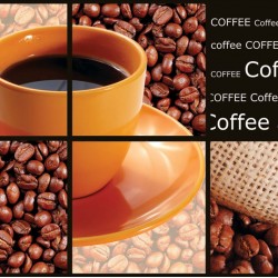 Wallpapers mural collage of coffee with a cup