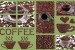Wall murals collage of coffee in 2 colors