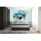 Wallpapers painted art piano in 3 colors 