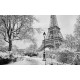 Wall murals Eiffel tower winter fairy tale black Wall murals Eiffel tower winter fairy tale black