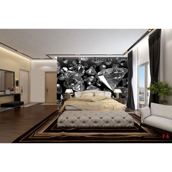 Wallpapers mural black diamonds Wallpapers mural black diamonds