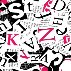 Wallpapers mural modern lettering in 2 colors Wallpapers mural modern lettering in 2 colors