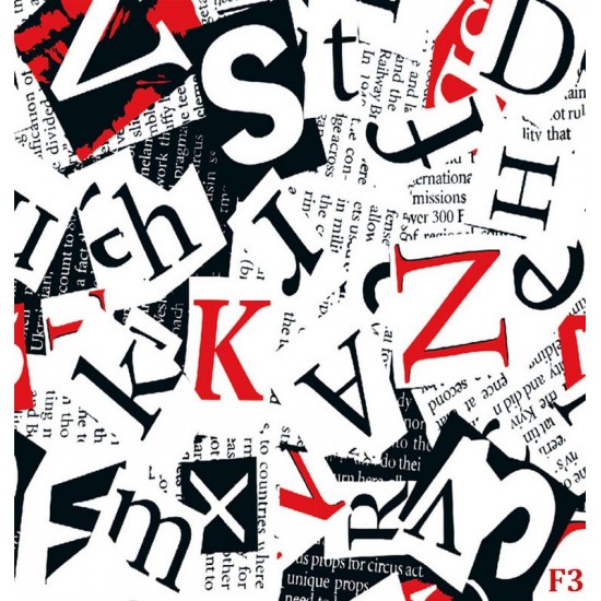 Wallpapers mural modern lettering in 2 colors Wallpapers mural modern lettering in 2 colors