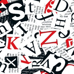 Wallpapers mural modern lettering in 2 colors