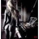 Wallpapers mural naked woman's body in front of a piano Wallpapers mural naked woman's body in front of a piano