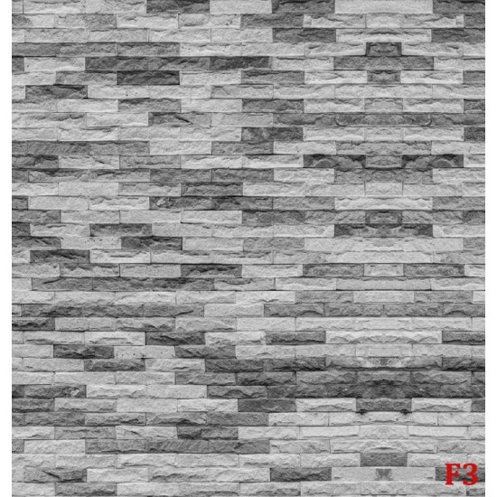 Photo mural ordinal stone in dual color model gray