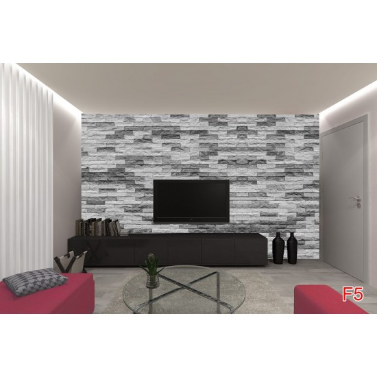 Photo mural ordinal stone in dual color model gray