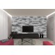 Photo mural ordinal stone in dual color model gray