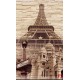 Wallpapers mural composition stone and the Eiffel Tower in 3 colors Wallpapers mural composition stone and the Eiffel Tower in 3 colors