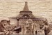 Wallpapers mural composition stone and the Eiffel Tower in 3 colors