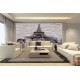 Wallpapers mural composition stone and the Eiffel Tower in 3 colors Wallpapers mural composition stone and the Eiffel Tower in 3 colors