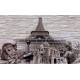 Wallpapers mural composition stone and the Eiffel Tower in 3 colors Wallpapers mural composition stone and the Eiffel Tower in 3 colors