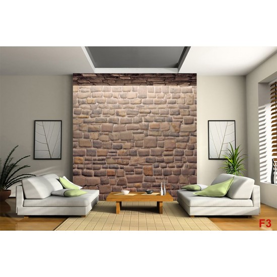 Wallpapers mural stone wall with arch light in 2 colors Wallpapers mural stone wall with arch light in 2 colors