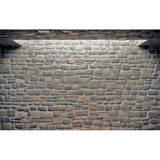 Wallpapers mural stone wall with arch light in 2 colors Wallpapers mural stone wall with arch light in 2 colors