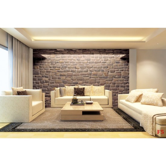 Wallpapers mural stone wall with arch light in 2 colors Wallpapers mural stone wall with arch light in 2 colors