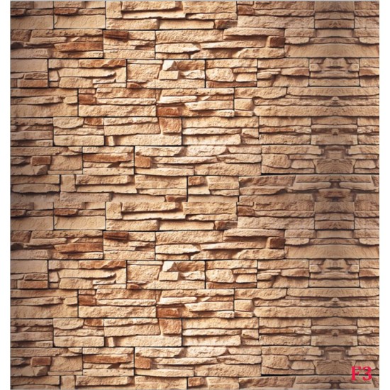 Wallpapers stone imitation wall in orange Wallpapers stone imitation wall in orange