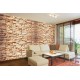 Wallpapers stone imitation wall in orange Wallpapers stone imitation wall in orange