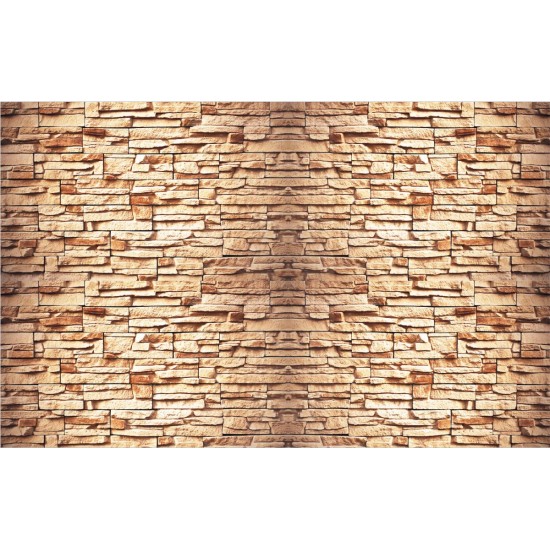 Wallpapers stone imitation wall in orange Wallpapers stone imitation wall in orange