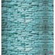 Wallpapers stone imitation  wall in blue-turquoise