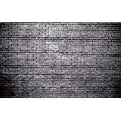 Photo mural imitation brick wall standard grey bricks