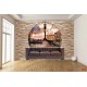 Photo mural stone wall view in clock Venezia