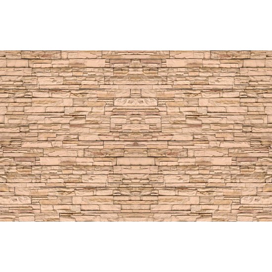 Photo mural imitation stone natural arranged