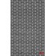 Photo mural imitation embossed black bricks white edge