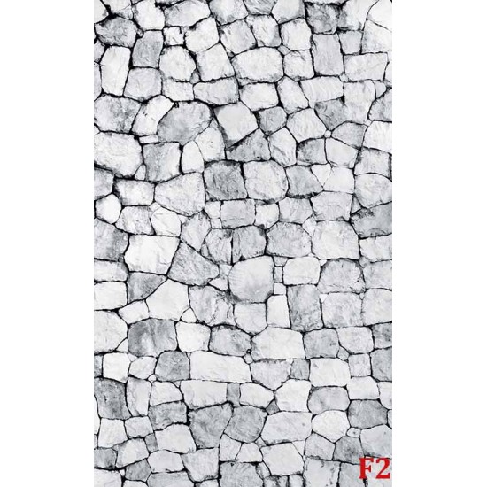 Photo mural stone wall stone rough in gray 2 shades