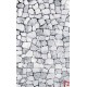 Photo mural stone wall stone rough in gray 2 shades