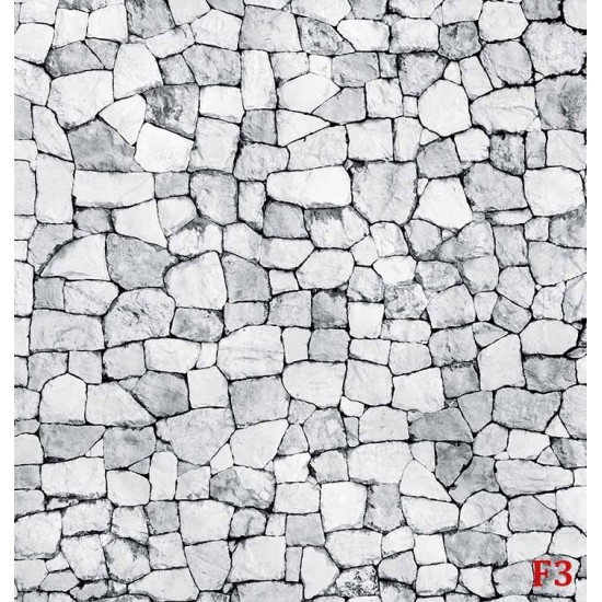 Photo mural stone wall stone rough in gray 2 shades
