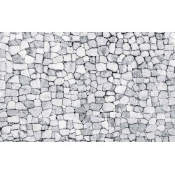 Photo mural stone wall stone rough in gray 2 shades