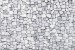 Photo mural stone wall stone rough in gray 2 shades