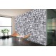Photo mural stone wall stone rough in gray 2 shades