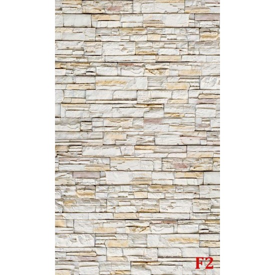 Photo mural stone edged wall perfect imitation bright