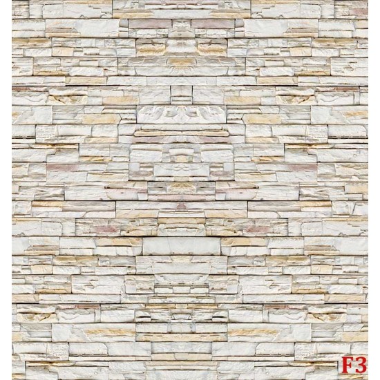 Photo mural stone edged wall perfect imitation bright