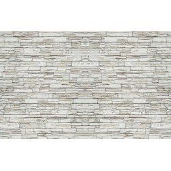 Photo mural stone wall perfect imitation white-natural