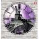 Photo mural wall with clock view London, Paris, Venice