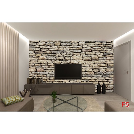 Photo mural rough stones texture imitation in bige Photo mural rough stones texture imitation in bige