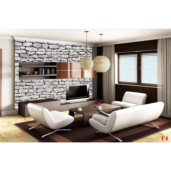 Photo mural rough stones texture imitation in light shade Photo mural rough stones texture imitation in light shade